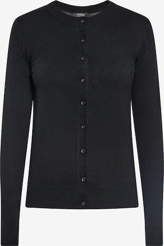 usha BLACK LABEL Strickjacke in Schwarz: predná strana