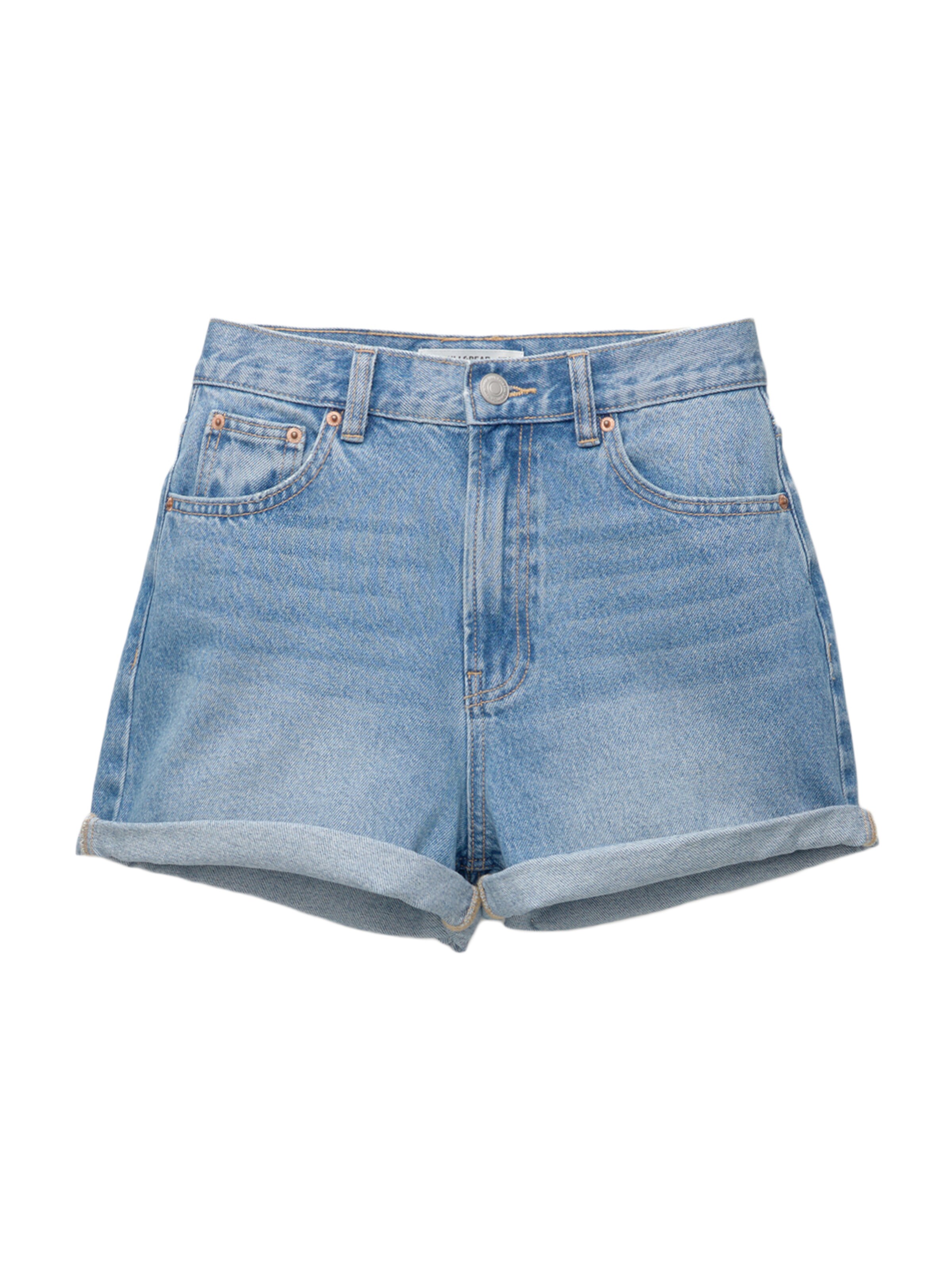 Pull&Bear Дънки в синьо: отпред