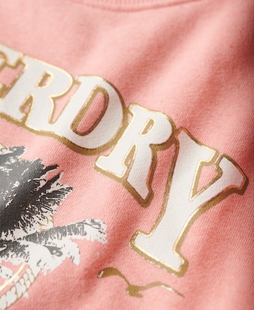 Superdry Sweatshirt 'Travel Souvenir' in Pink