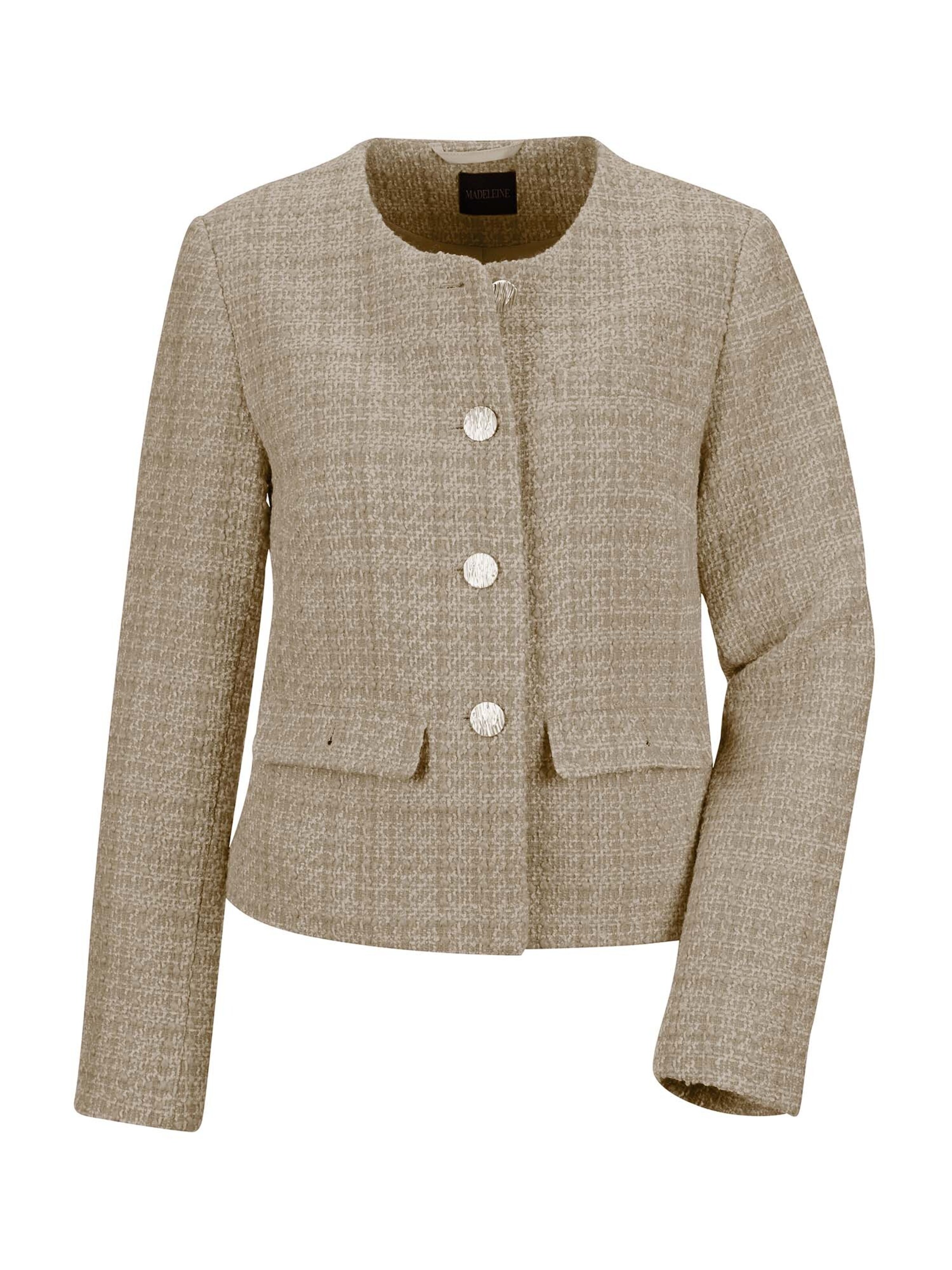 Blazer MADELEINE en beige : devant
