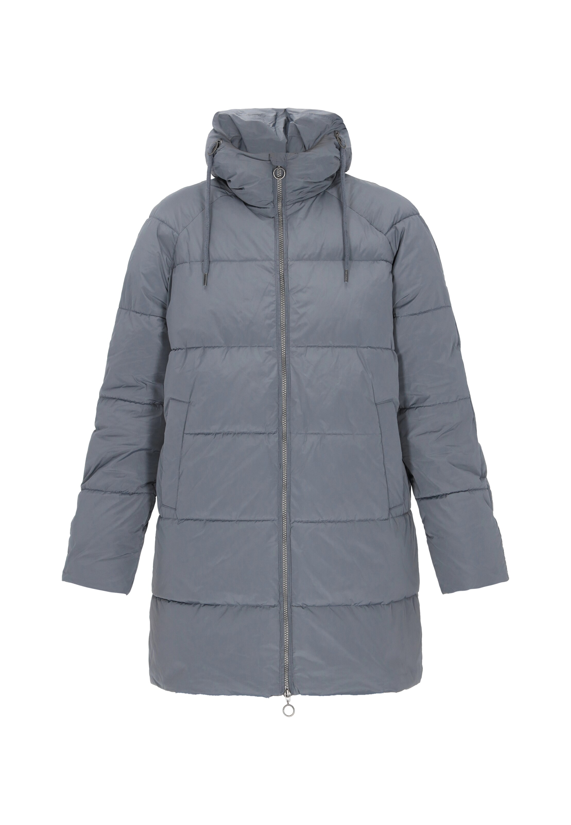 DreiMaster Maritim Manteau d’hiver en gris, Vue avec produit