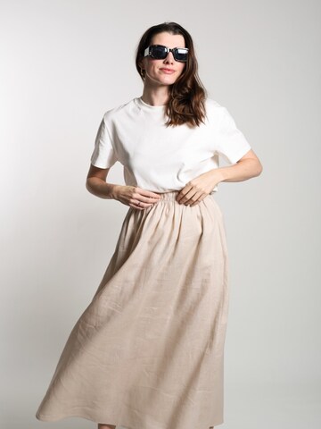 WEARABLE STORIES Shirt 'Minthe' in Beige: front