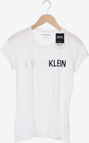 Calvin Klein Jeans T-Shirt M in Weiß: predná strana