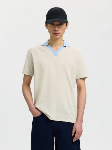 Maglietta di SELECTED in beige: frontale