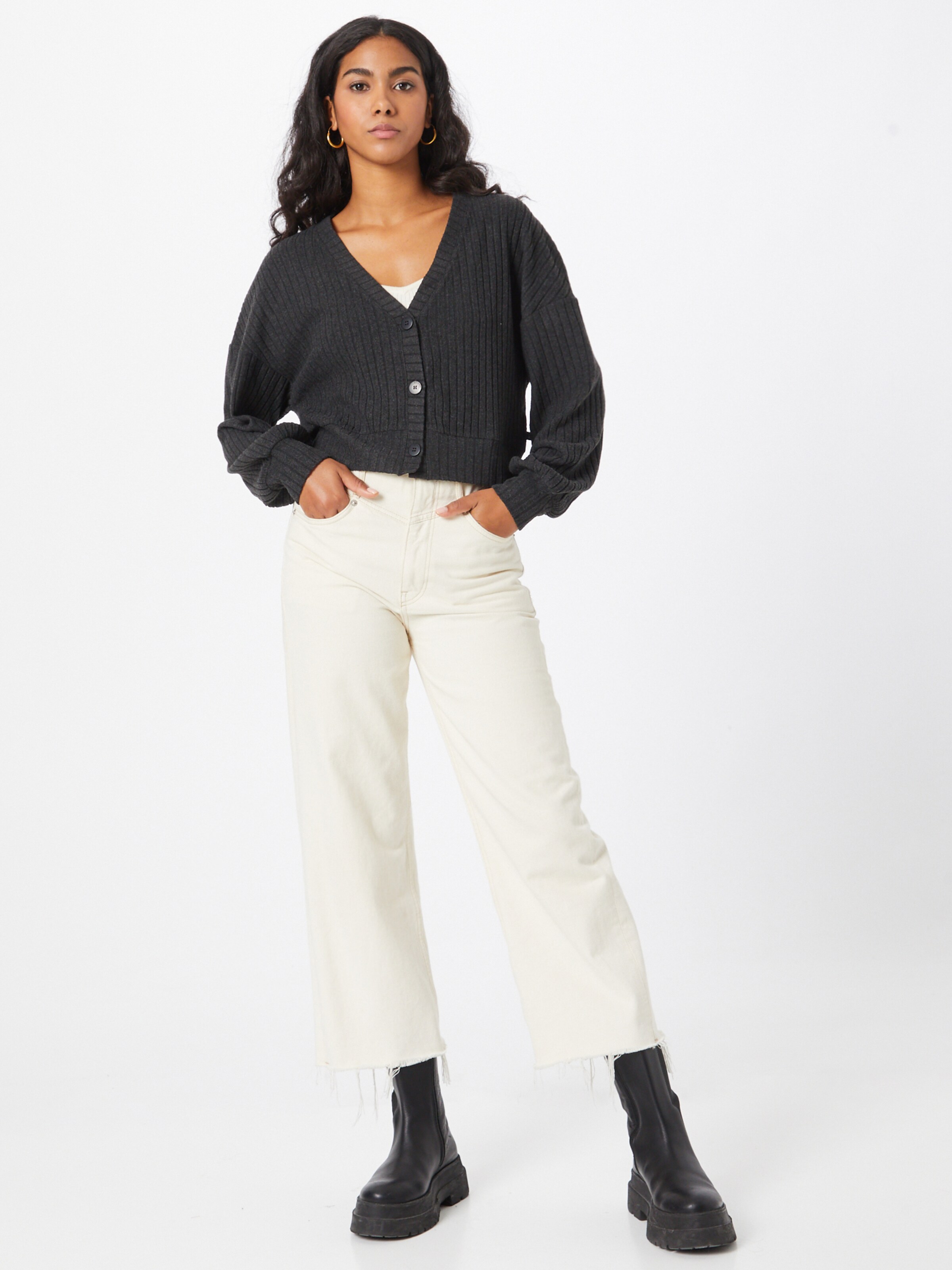 Frauen Pullover & Strick QS by s.Oliver Strickjacke in Schwarz - VI78141 Frauen Pullover & Strick QS by s.Oliver Strickjacke in Schwarz - VI78141