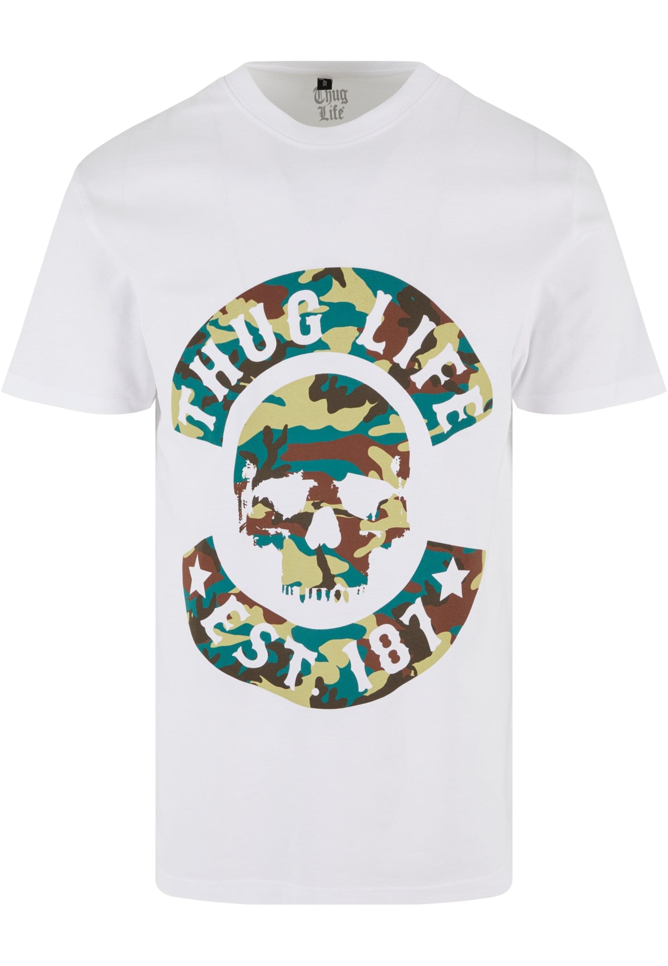 Thug Life Shirt in White: front