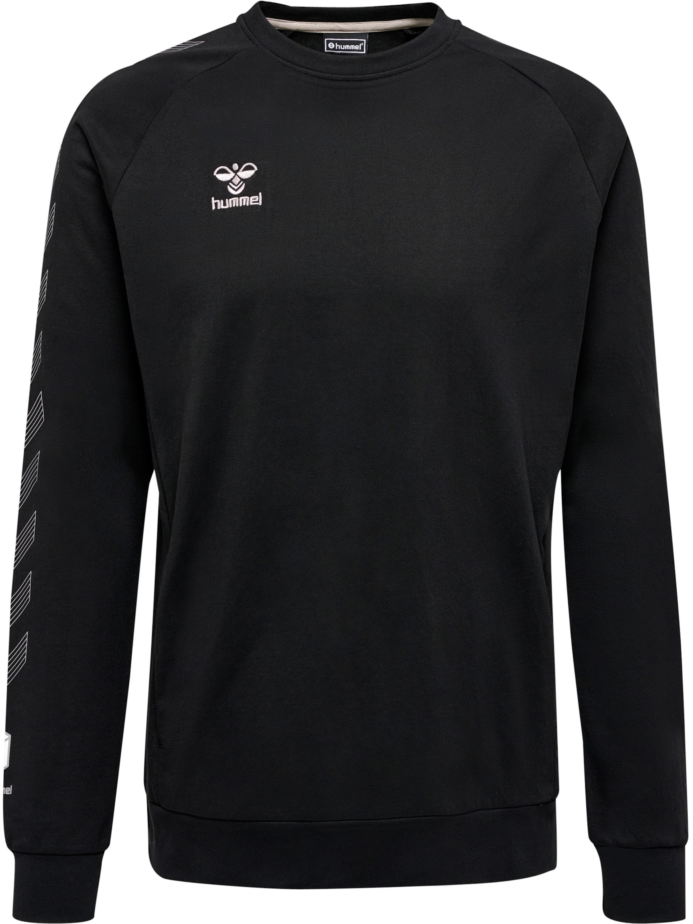 Hummel Sportsweatshirt in Zwart: voorkant