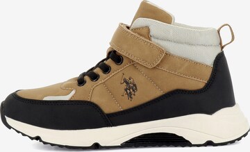 Baskets 'Jordy' US POLO ASSN. en beige : devant