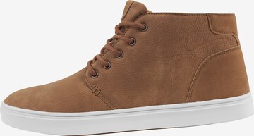 Urban Classics Sneakers hoog in Bruin: voorkant