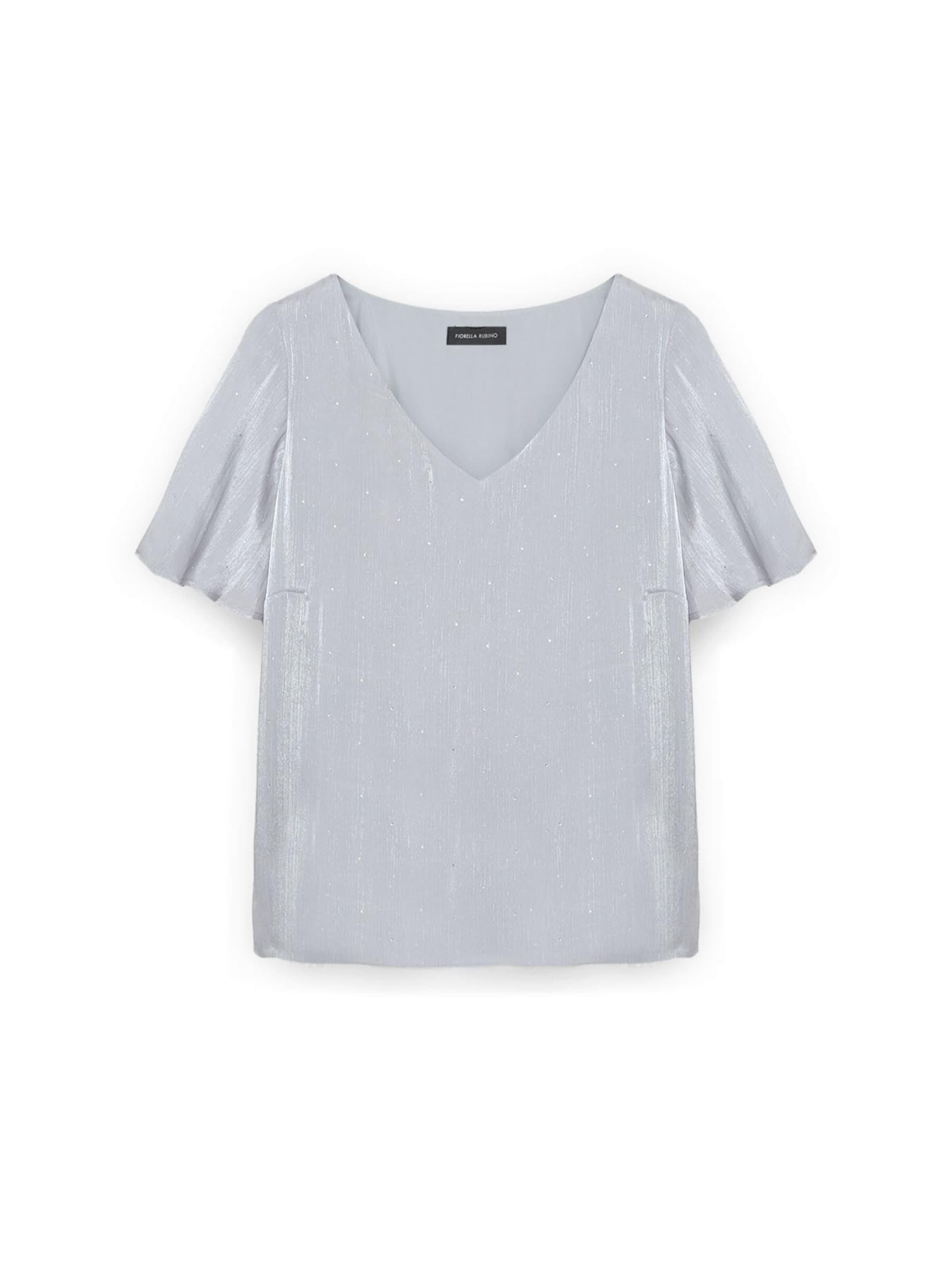 Fiorella Rubino - Blusa en gris: frente