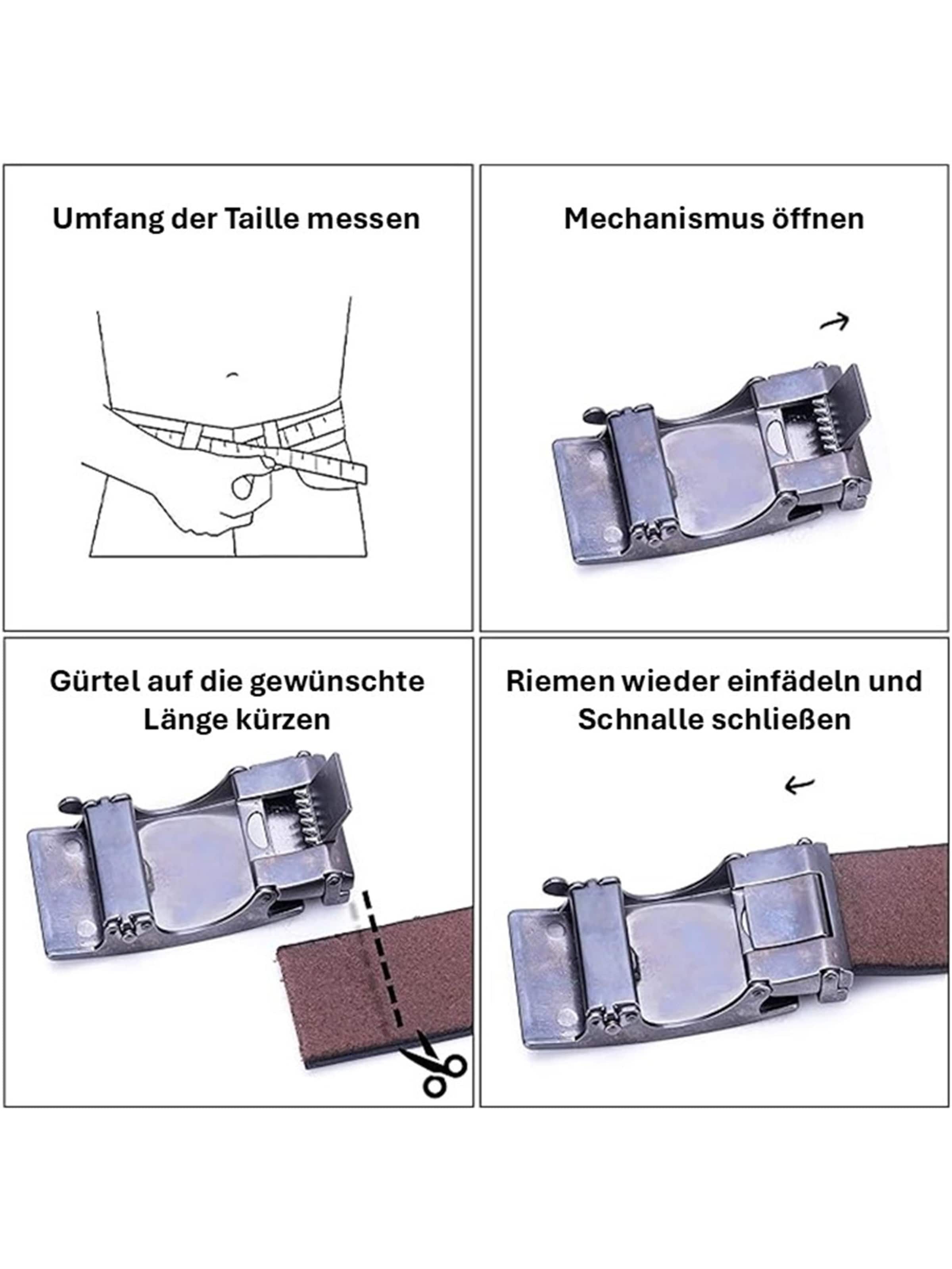 Trusador Gürtel 'Ferrara' in Silber