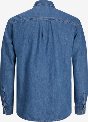 JACK & JONES Regular fit Button Up Shirt 'FELIX' in Blue