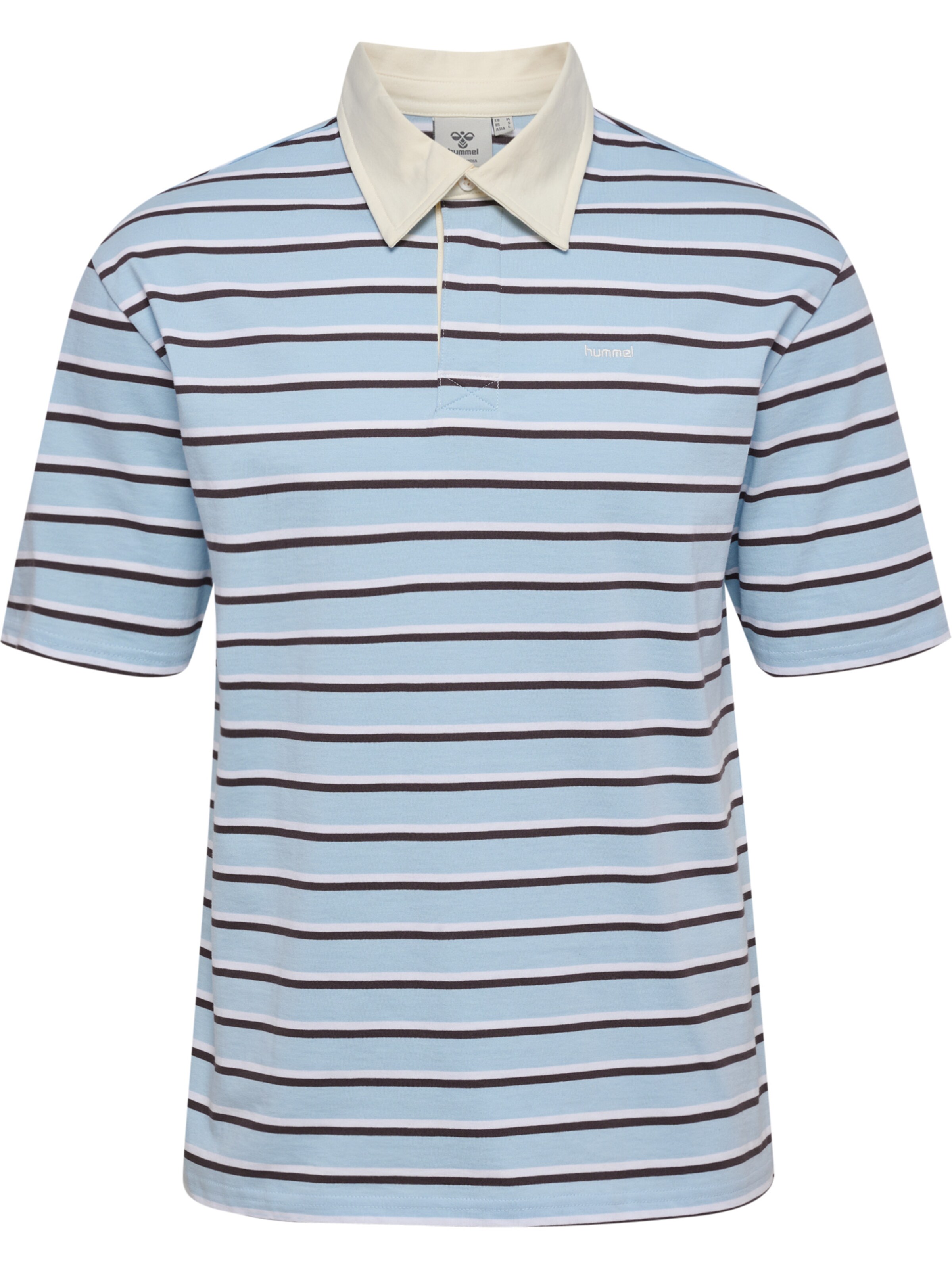 Hummel T-Shirt en XXL en bleu clair / lie de vin / blanc, Vue avec produit