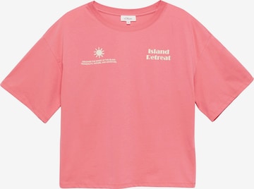 s.Oliver Shirt in Oranje: voorkant