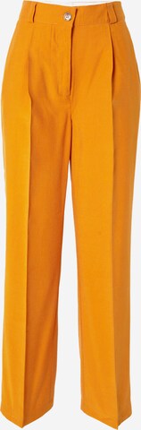 Wide leg Pantaloni con piega frontale 'MERCEDES' di NÜMPH in arancione: frontale