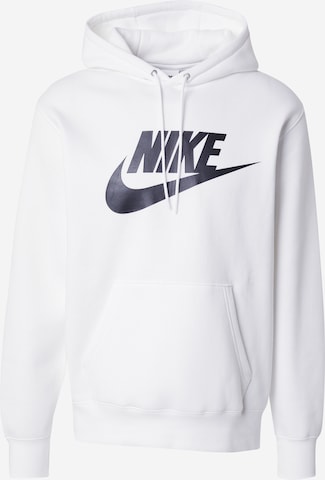 Sweat-shirt 'CLUB' Nike Sportswear en blanc : devant