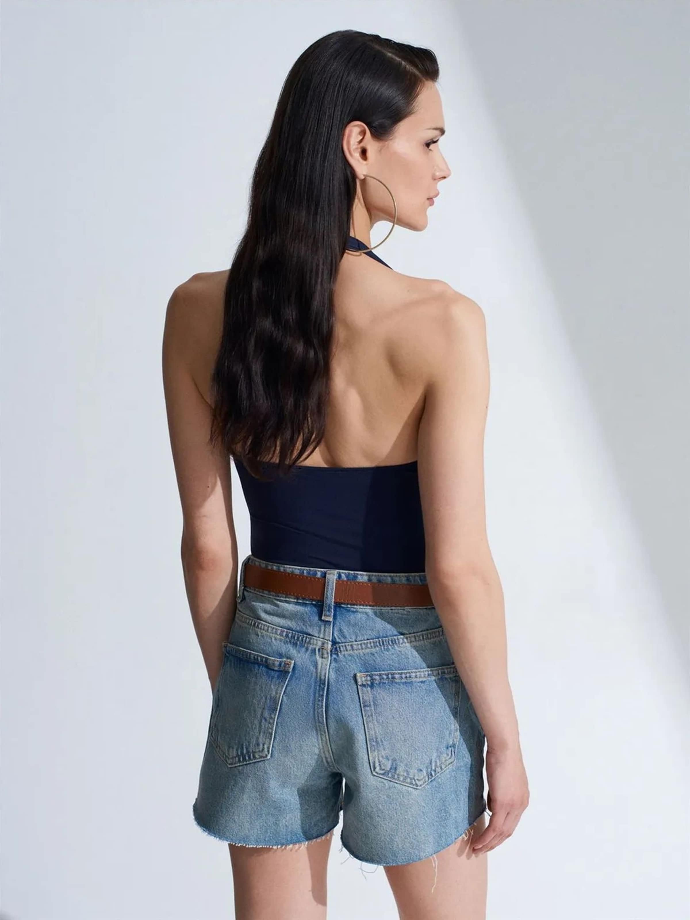 Dilvin Blouse body in Blauw