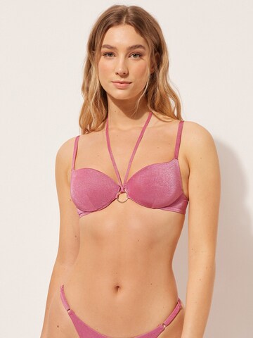 CALZEDONIA T-Shirt Bikinitop in Pink: predná strana