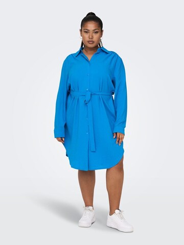 ONLY Carmakoma Shirt Dress in Blue