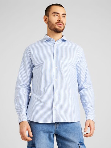 Coupe regular Chemise business OLYMP en bleu : devant