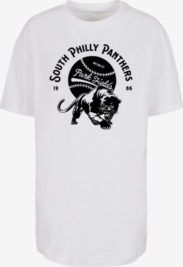 Merchcode T-Shirt 'Park Fields - South Philly Panthers' in schwarz / weiß, Produktansicht