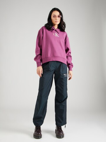 Sweat-shirt Calvin Klein Jeans en violet