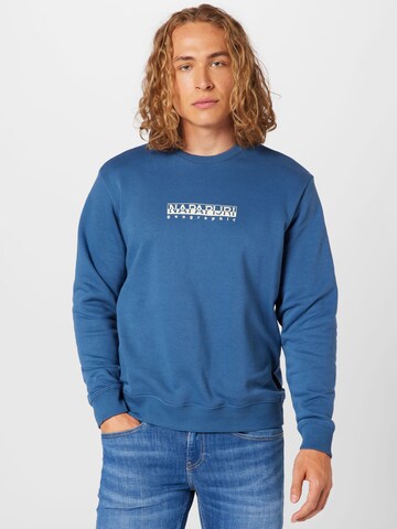 NAPAPIJRI Sweatshirt in Blauw: voorkant