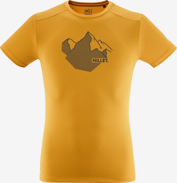 MILLET Performance Shirt 'SUMMIT BOARD' in Yellow: front