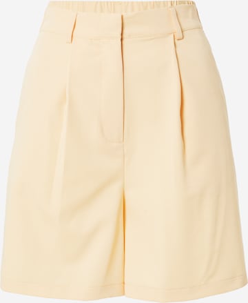Guido Maria Kretschmer Women regular Παντελόνι πλισέ 'Diana' σε κίτρινο: μπροστά