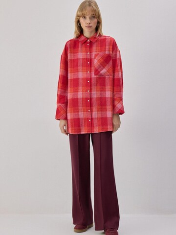 Touché Privé Shirt 'Lumberships Shirt'‌‌‌‌‌‌ in Rot