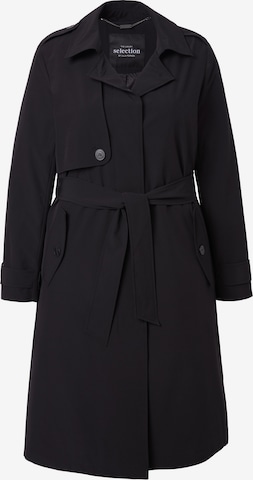 Ulla Popken Mantel in Schwarz: Vorderseite