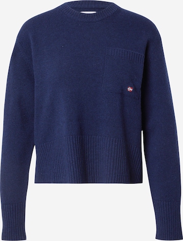 NAPAPIJRIPulover 'DELIAS' - plava boja: prednji dio