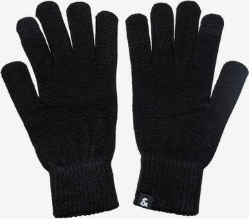 JACK & JONES Full finger gloves 'Barry' in Black