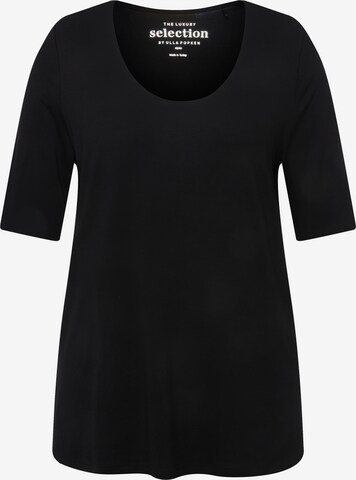 T-shirt Ulla Popken en noir : devant