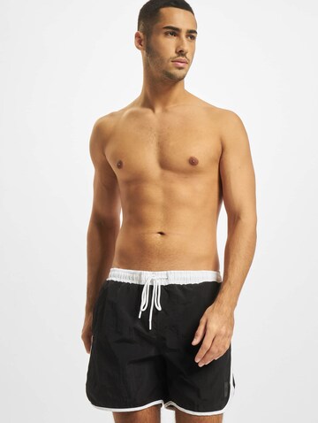 DEF Badeshorts in Schwarz: Vorderseite