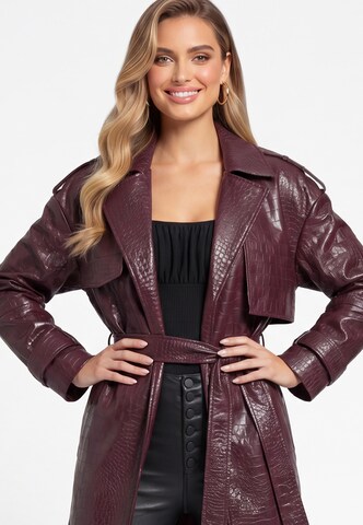 Manteau mi-saison faina en rouge
