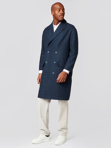 ABOUT YOU x Alvaro Soler Between-Seasons Coat 'Ilja' in Blue: front