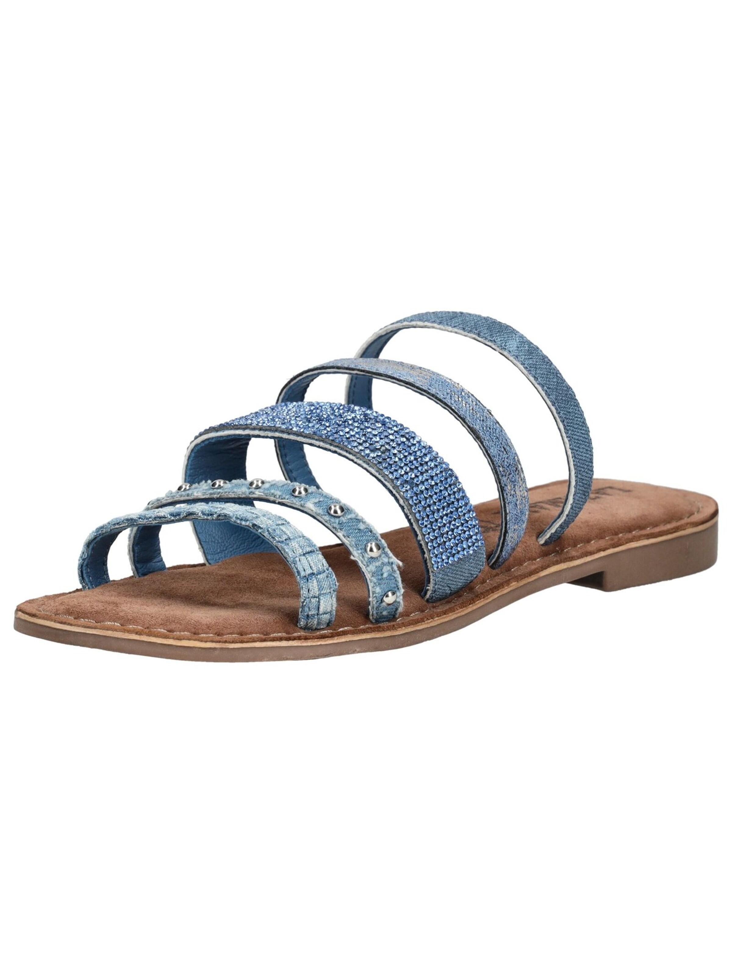 Mule LAZAMANI en bleu : devant