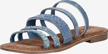 Mule LAZAMANI en bleu : devant