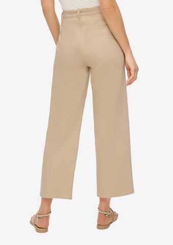 s.Oliver BLACK LABEL Wide leg Jeans 'Suri' in Beige