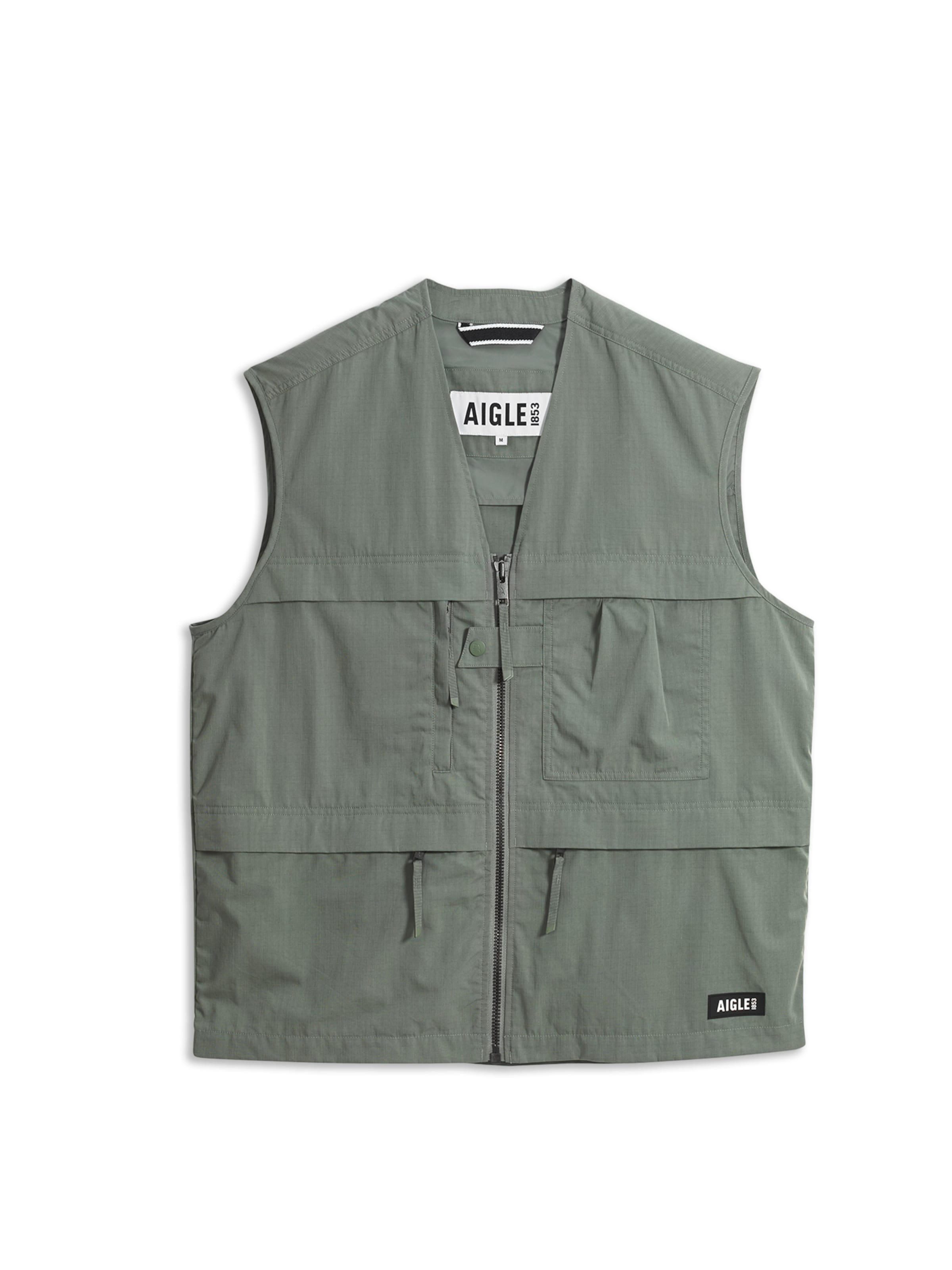 AIGLE Vest in Green: front