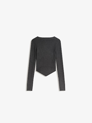 Bershka Knit cardigan in Grey