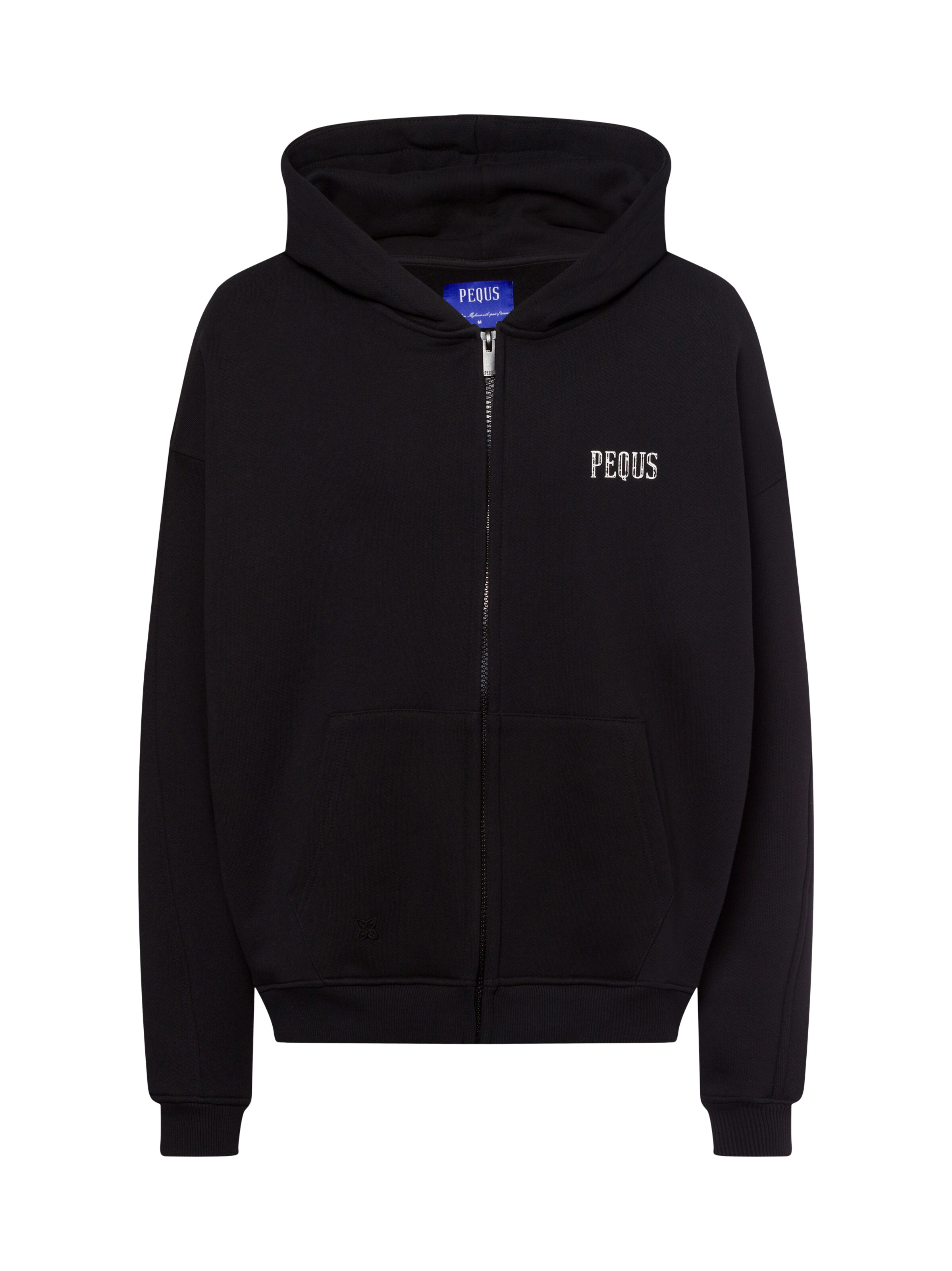 Sweat-shirt Pequs en noir : devant
