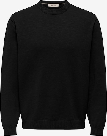 Only & Sons Pullover 'ONSGame' in Schwarz: Vorderseite