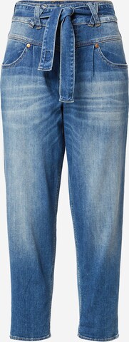 Herrlicher Tapered Bandplooi jeans 'Kabira' in Blauw: voorkant