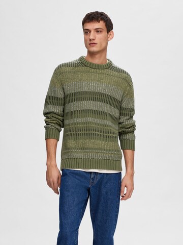 SELECTED HOMME Pullover i grøn: forside