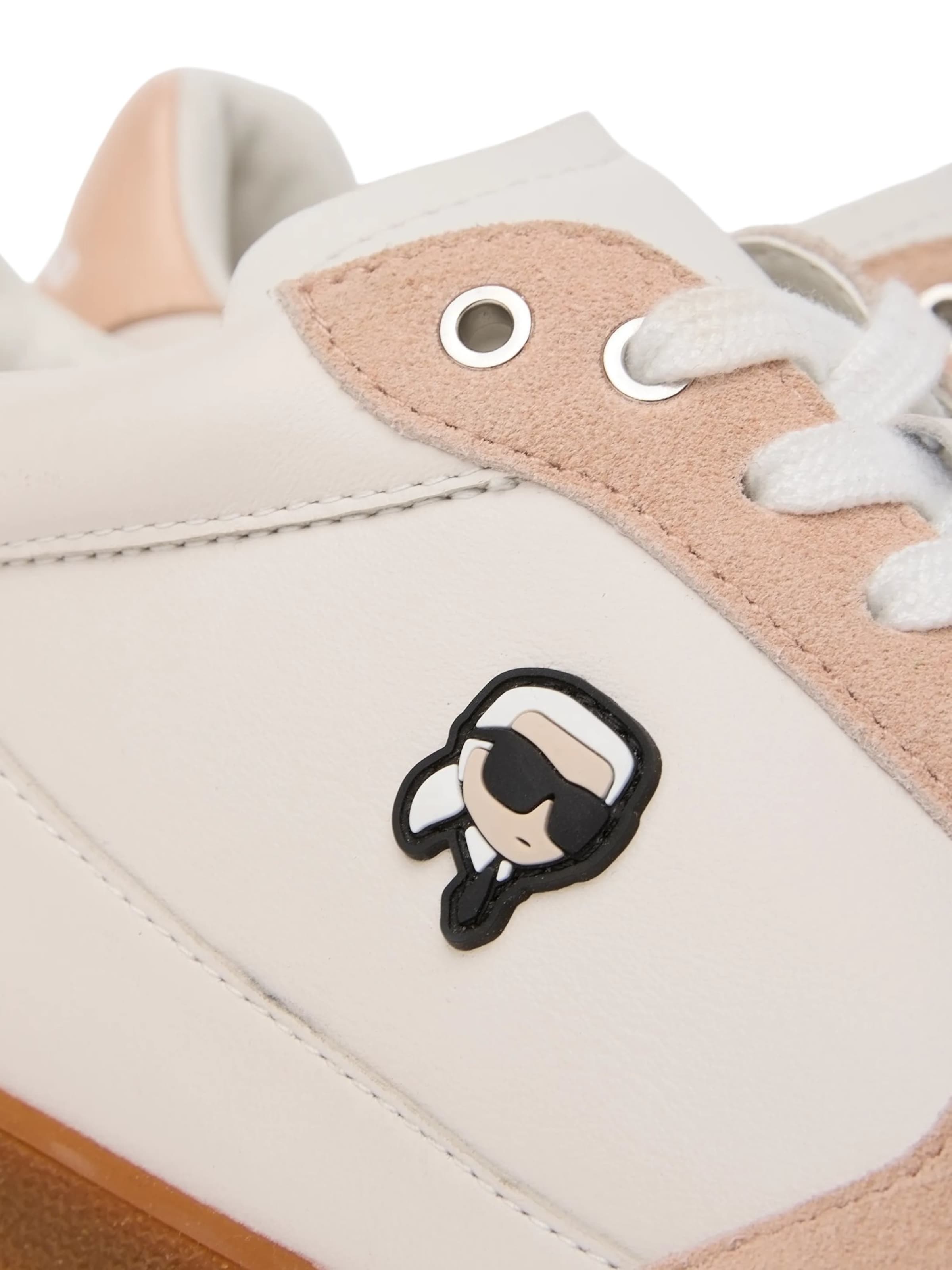 rožinė Karl Lagerfeld Sportbačiai be auliuko ' Ikon NFT Sneakers mit Aufnäher '
