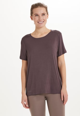 ENDURANCE Performance Shirt 'Siva' in Brown: front