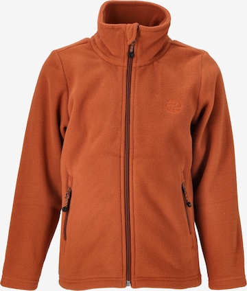 ZigZag Athletic Fleece Jacket 'Zap' in Orange: front