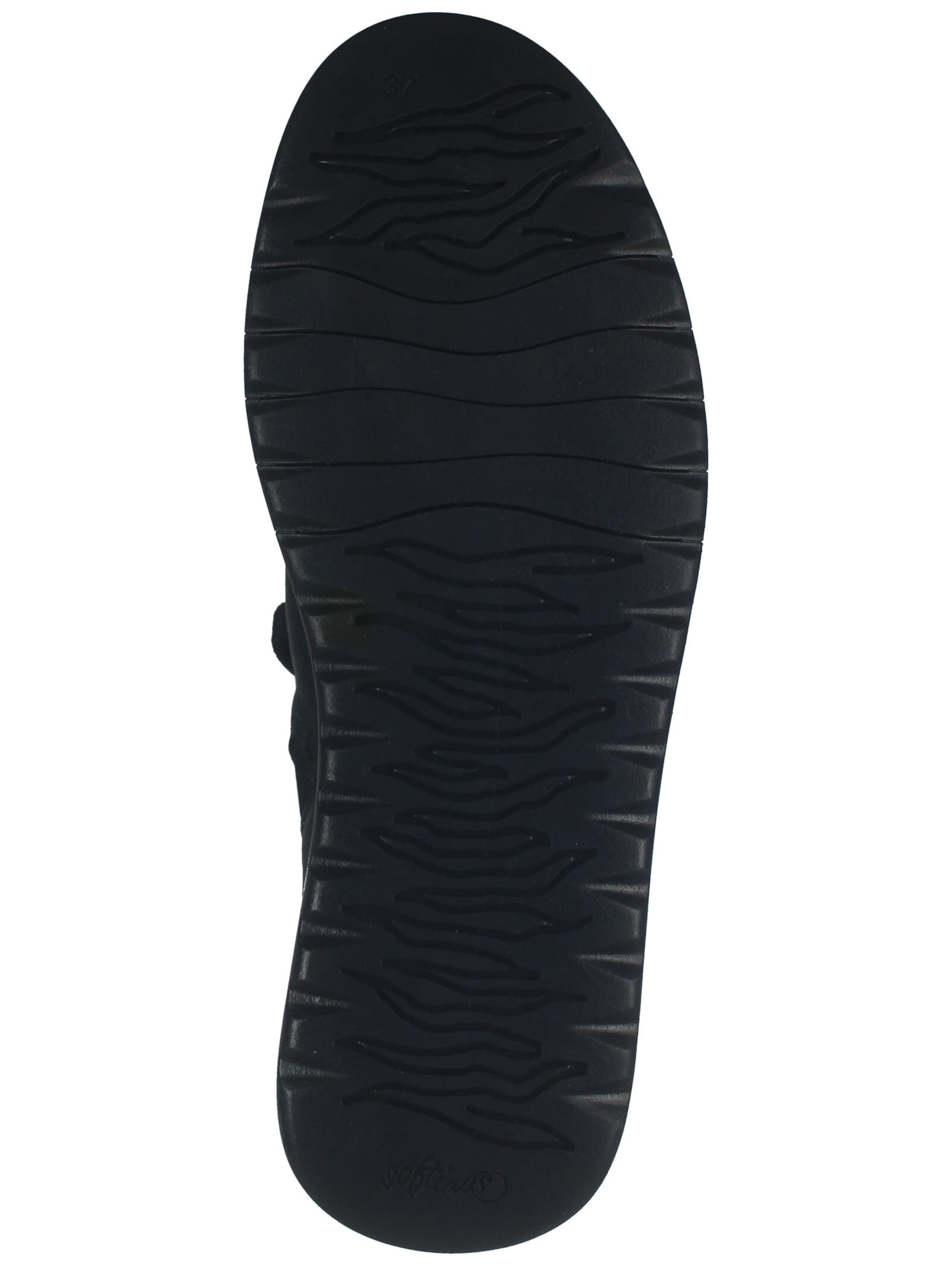 Softinos Lace-up bootie in Black